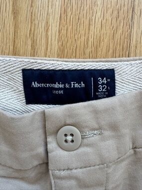 Abercrombie & Fitch Men's Tan Chinos, 34x32